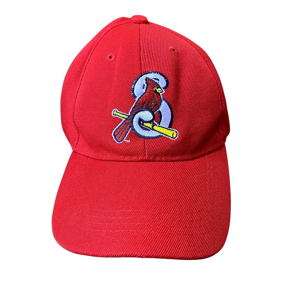 VNTG Springfield Cardinals Red Strapback Baseball Cap Minor League Adjustable